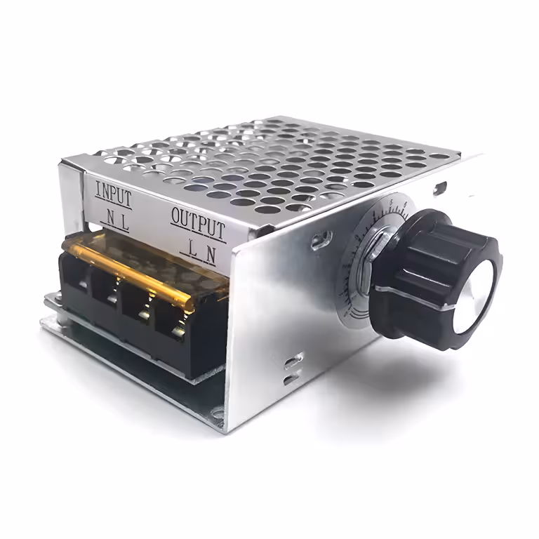 Spannungsregler 220V AC 4000W – Drehzahlregler für Elektromotoren für Winkelschleifer, Lüfter, Dunstabzugshaube, Staubsauger