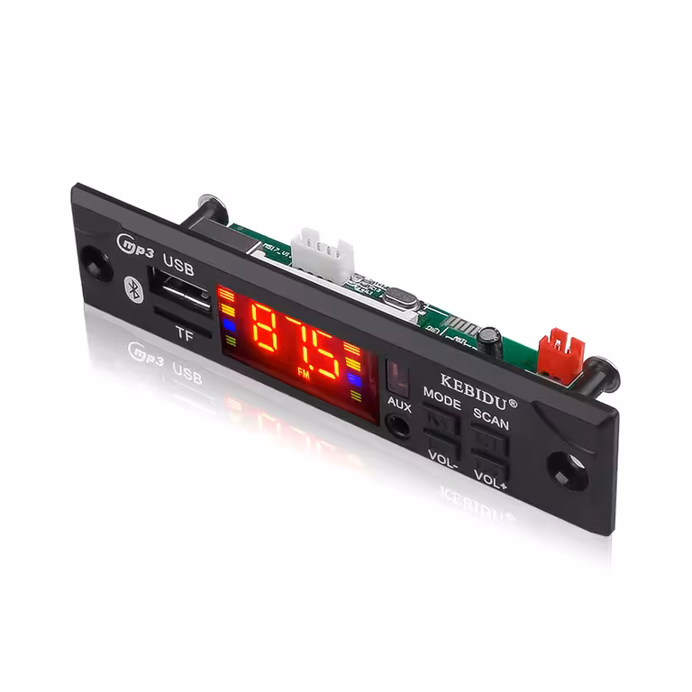 Auto MP3 Modul Bluetooth 12V mit USB, SD-Karte, FM-Radio und Fernbedienung – Universeller Player