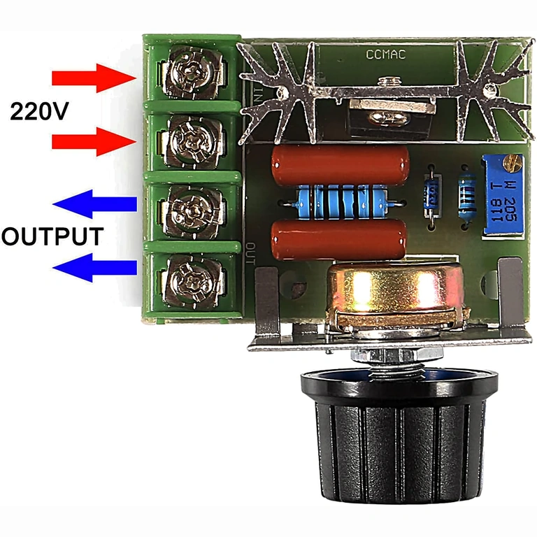 Anschlussdiagramm für 220V Spannungsregler