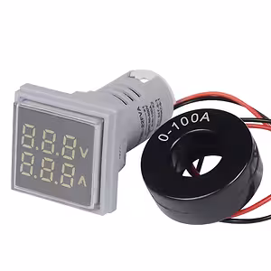 Digitales Voltmeter/Ammeter 220V AC 60-500V 0-100A für Schaltpaneel – Präzise Spannungs- und Strommessung