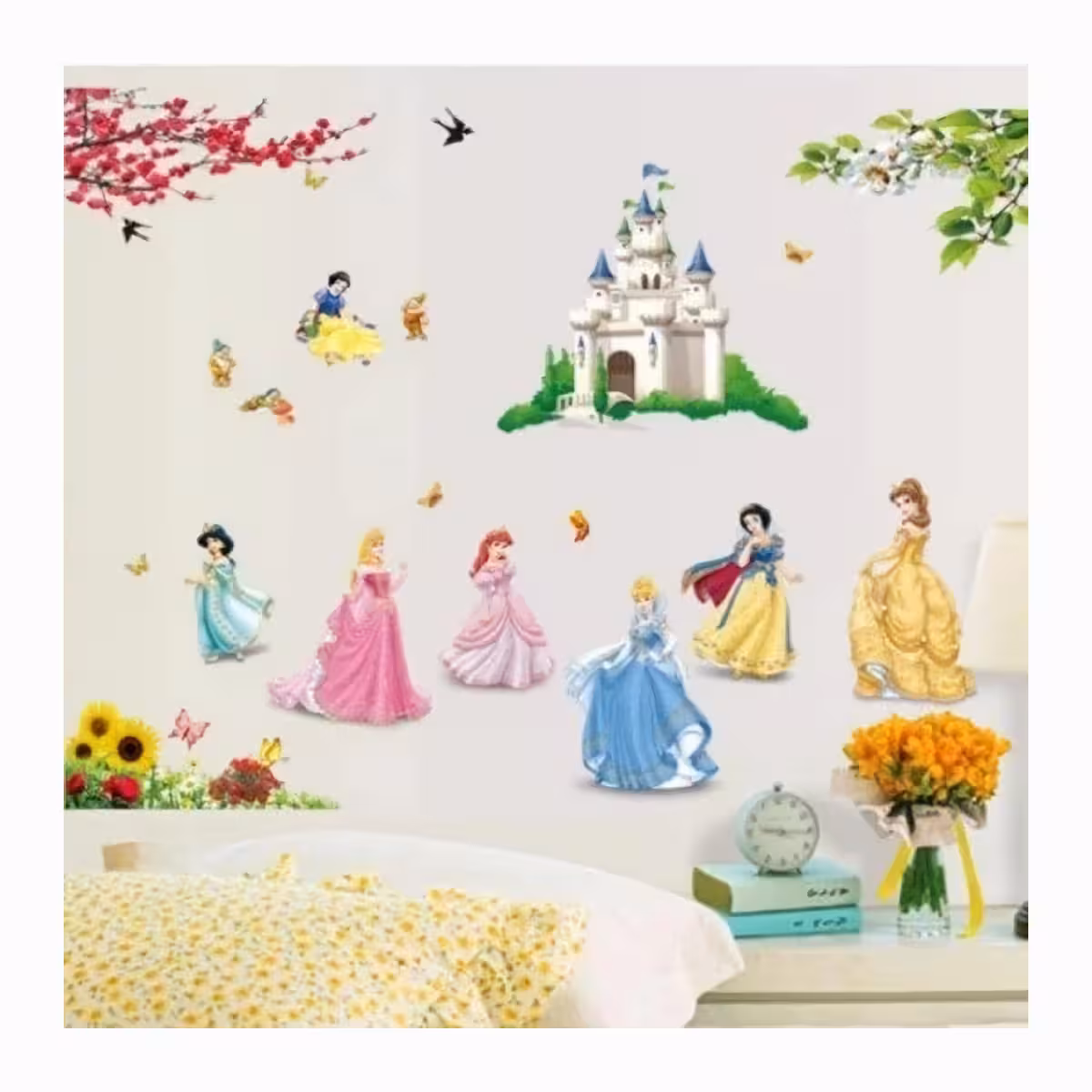 Wandsticker mit bekannten Prinzessinnen aus Märchen