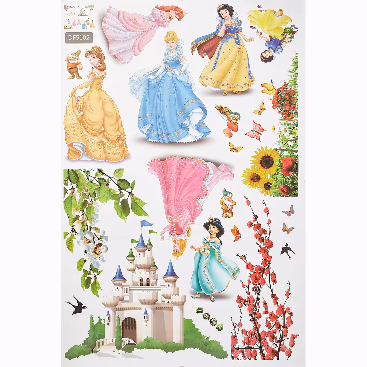 Wandsticker mit Feen und Märchenelementen