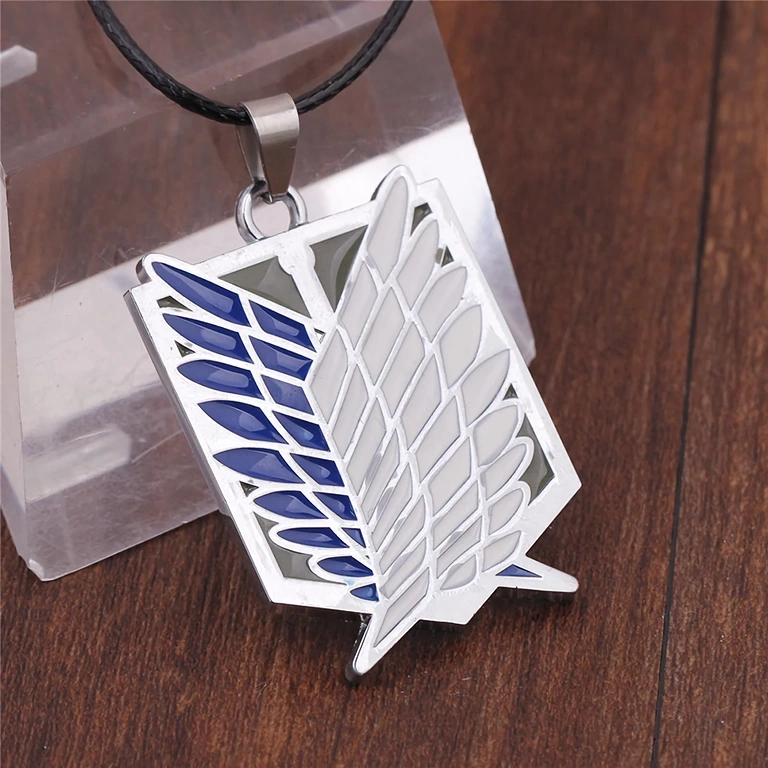 Shingeki no Kyojin Anime Schmuck – Metallanhänger Kette inspiriert von Attack on Titan – japanisches Shingeki no Kyojin Design
