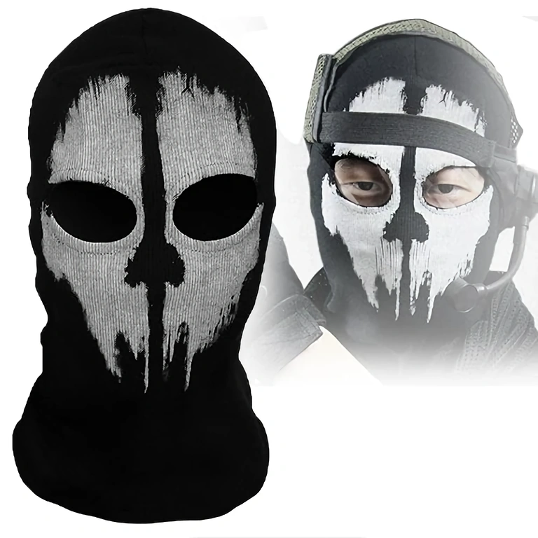 Call of Duty Ghosts Camouflage-Maske Camouflage-Maske Call of Duty Ghosts, komfortabel und flexibel, Schutz für Gesicht und Hals