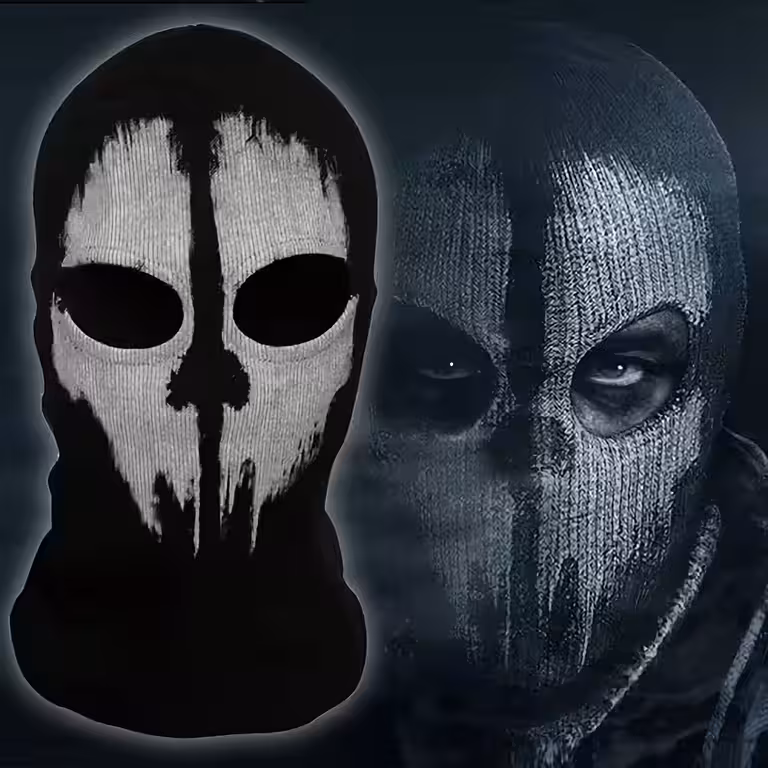 Thermische Maske Call of Duty Ghosts, ideal für Wintersport, Ski und Snowboard