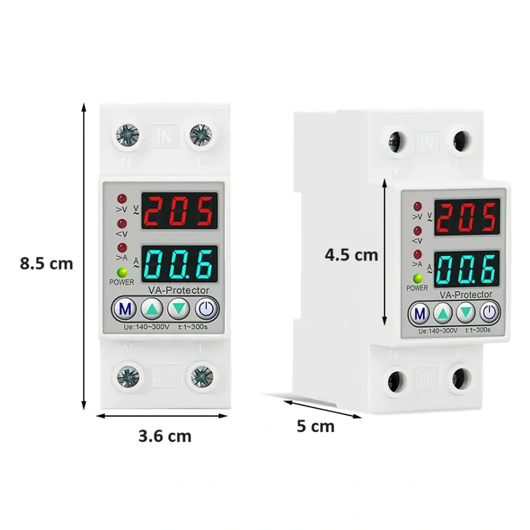Überspannungs- und Überstromschutzrelais für 220V Spannung