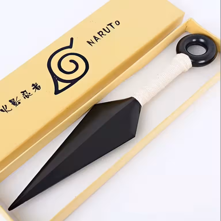 Ninja Kunai Naruto Messer – ABS Plastik 1:1 Nachbildung für Anime-Fans