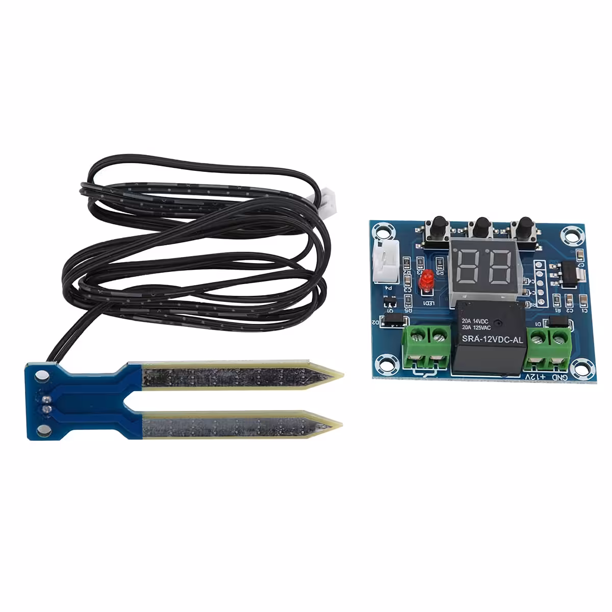 Controller mit LED-Display zur Feuchtigkeitsmessung im Garten oder Blumentöpfen