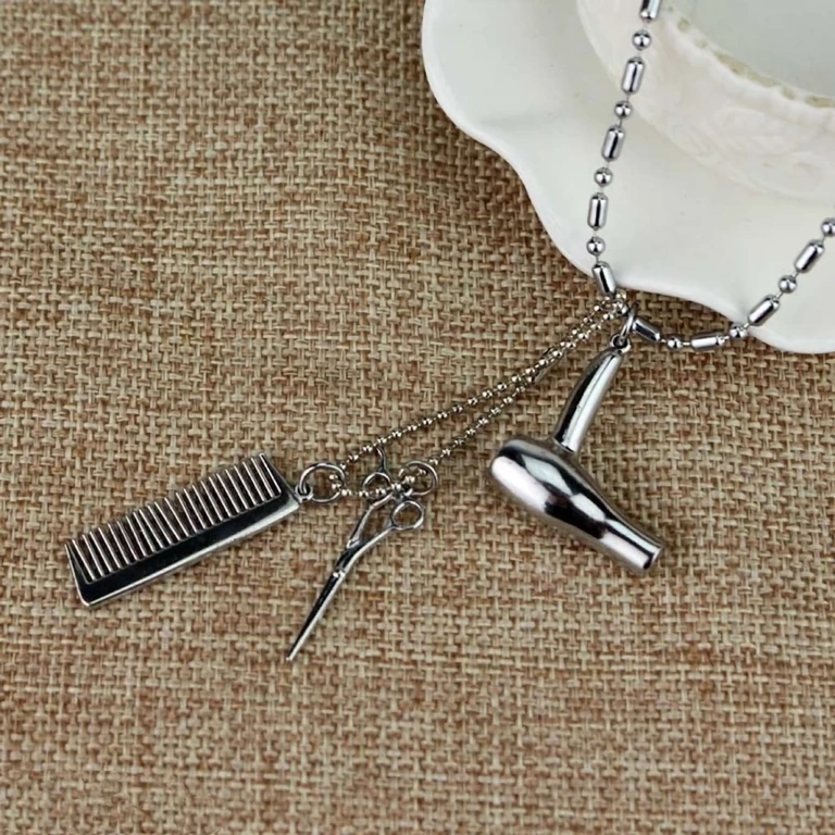Hairstylist-Geschenk – Frauen Friseursalon Perfektes Geschenk für Hairstylisten – elegante Kette mit thematischem Anhänger