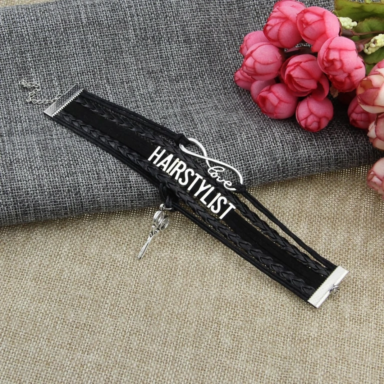 Personalisierbares Armband für Friseure und Hairstylisten