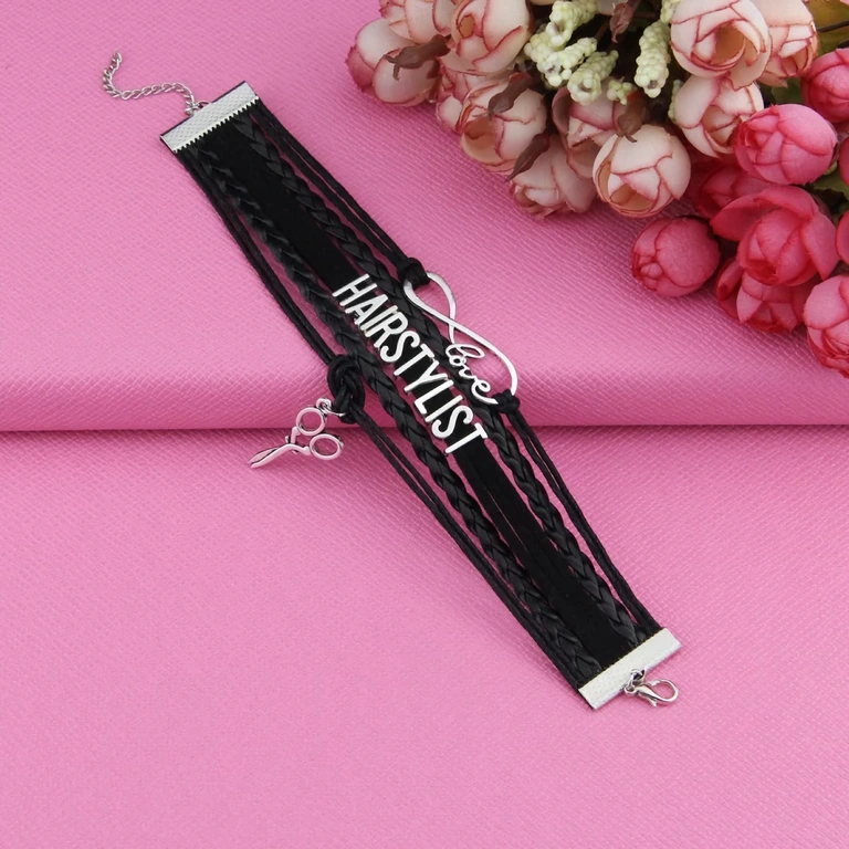 Geflochtenes Herrenarmband, perfekt für Hairstylisten und Friseure