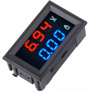 Digitales Panel Voltmeter/Ammeter 0–100V 0–10A – LED Voltmeter und Amperemeter Rot-Blau