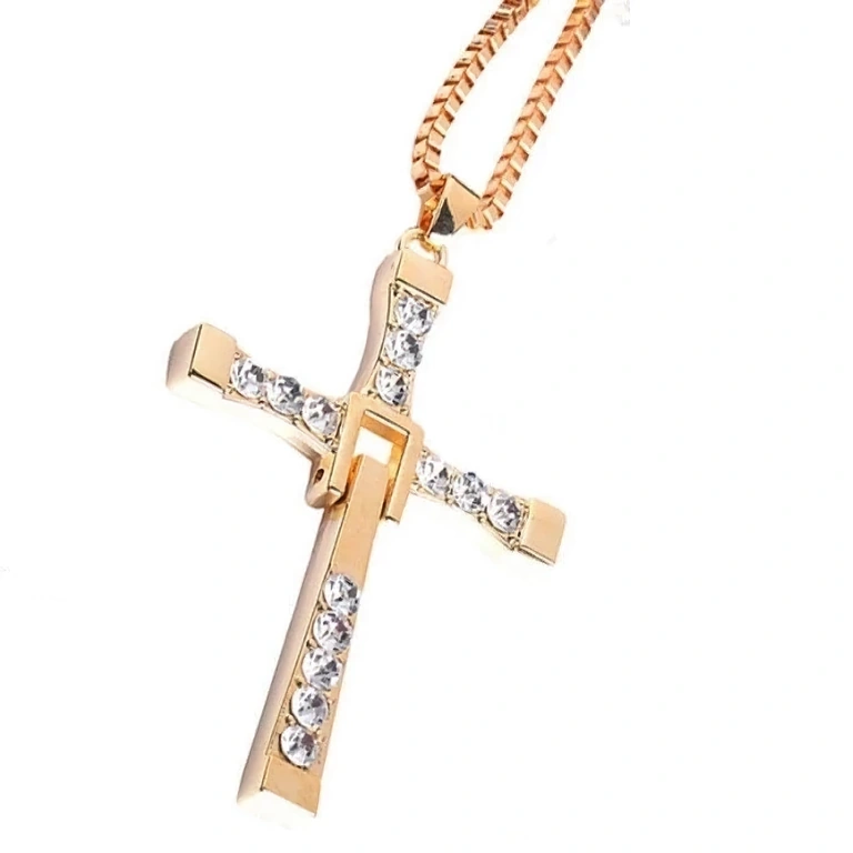 Goldene Kreuz-Kette Vin Diesel aus dem Film Fast and Furious
