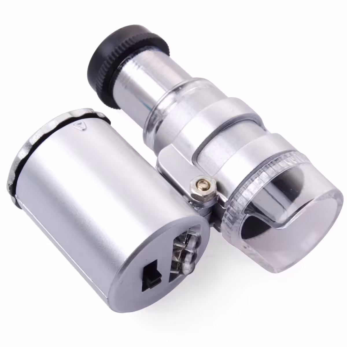 Kompaktes Mikroskop mit 3 enthaltenen Batterien für maximale Mobilität