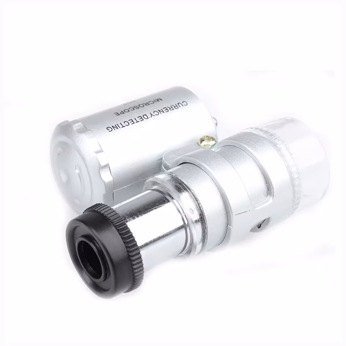 Mikroskop aus robustem Material mit LEDs und UV-Lampe für präzise Prüfungen