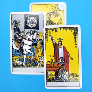 Zigeuner Tarotkarten Rider Waite – Komplettes Set 78 Karten für Wahrsagung und Divination