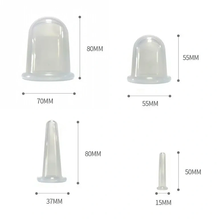4 Silikon-Saugnäpfe in verschiedenen Größen für vielseitige Anwendung