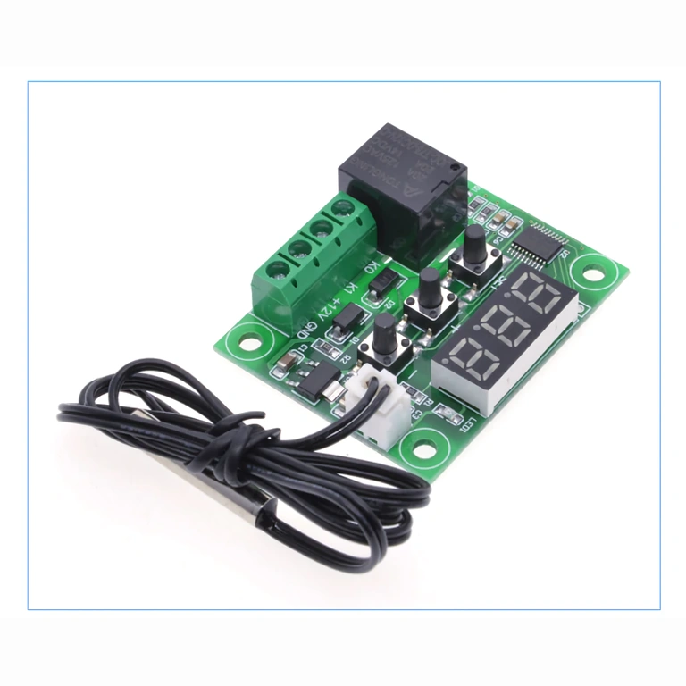 LED-Anzeige und Temperaturkontrolltasten