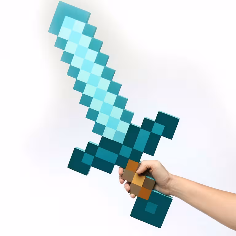 Minecraft Diamantschwert – EVA-Schaum Spielzeug, leicht, ideal für Kinder und Cosplay