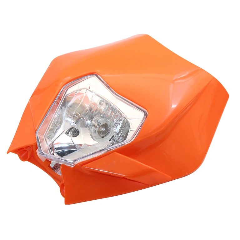 Orange Frontmaske für Motorrad, kompatibel mit KTM, Gummibänder-Montage
