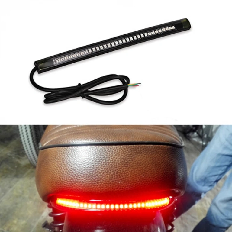 LED-Bremslicht-Streifen für Motorrad Universeller LED-Streifen mit Brems-, Signal- und Positionslicht für Motorräder