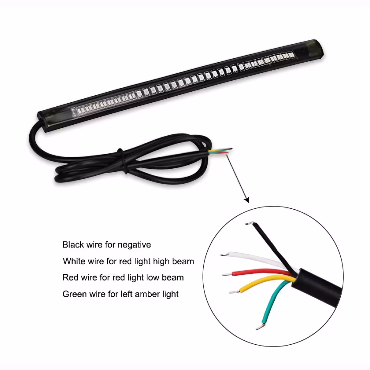 Multifunktionaler LED-Streifen für Brems- und Signalanzeige