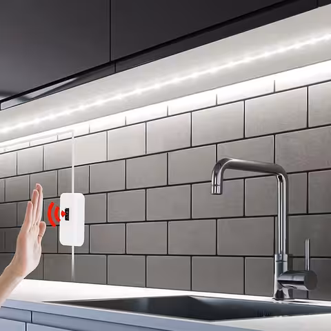 LED-Streifen Kaltweiß 3m mit Bewegungssensor USB 5V für Küche und Bad