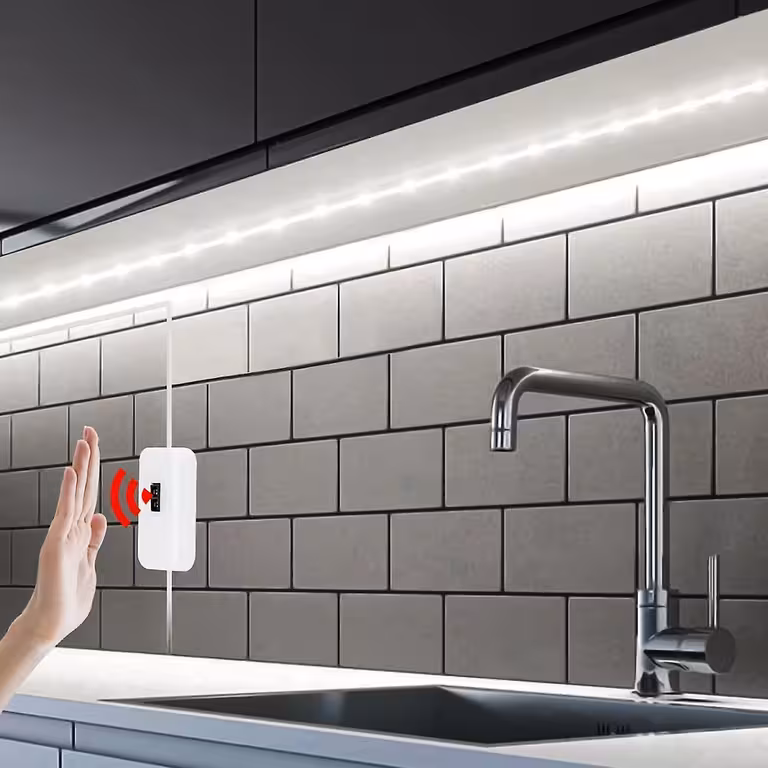 LED-Streifen Kaltweiß 3m mit Bewegungssensor USB 5V für Küche und Bad