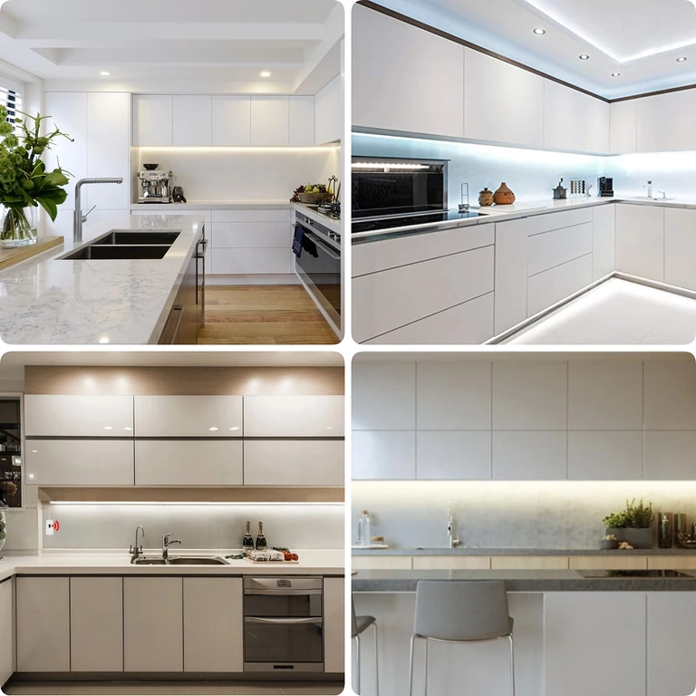 LED-Streifen mit Sensor zur Montage unter Schrank oder Arbeitsplatte