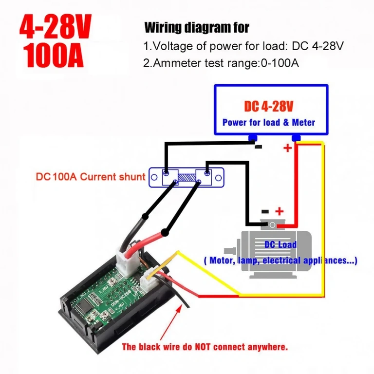 Verdrahtungsdiagramm für Spannungsversorgung zwischen 4V und 28V
