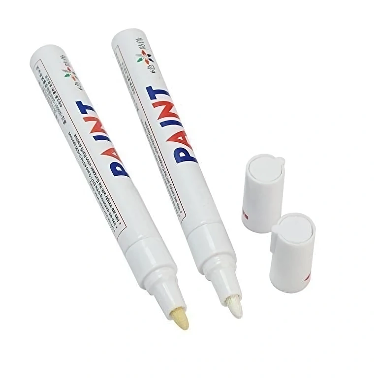 Weißer Marker ideal für Auto- oder Fahrradreifen