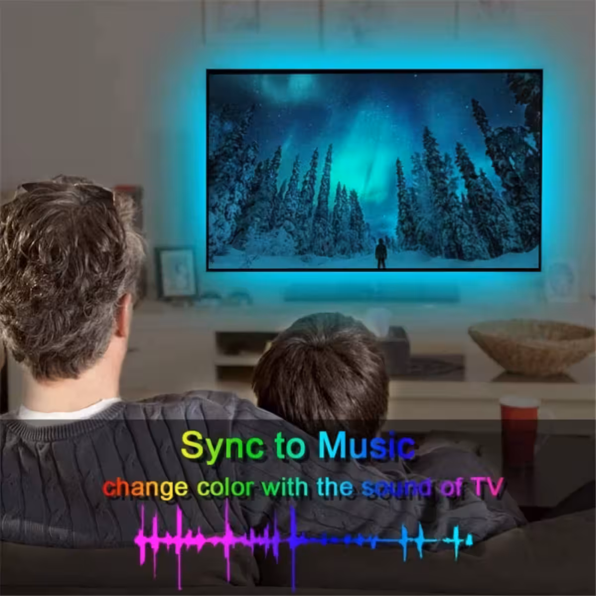 RGB LED-Streifen kompatibel mit Handy-Apps und Timer-Funktion