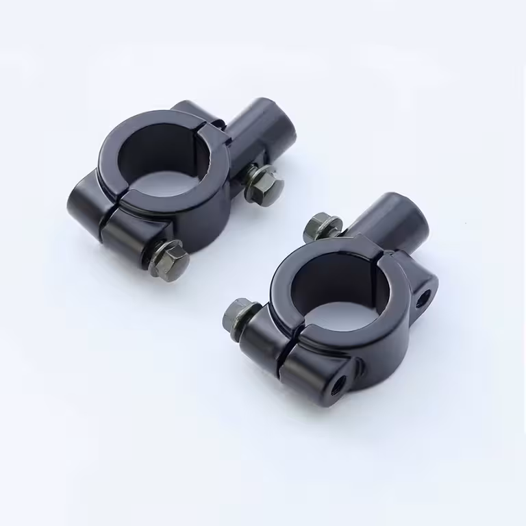 Motorradspiegelhalter mit Klemmenadapter – für Motorrad, Scooter, ATV, Fahrrad und E-Scooter
