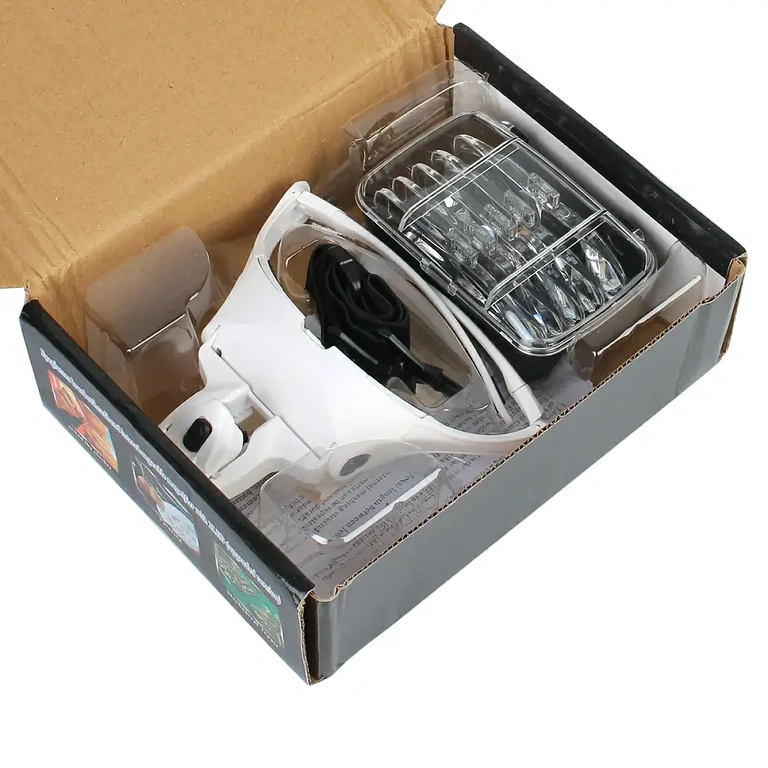 LED-Brille für Handwerksarbeiten, Malerei, Modellbau, Schneiderei