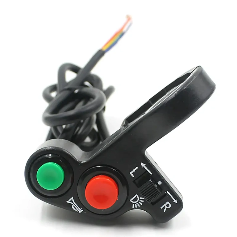 7-Kabel-Schalter für E-Bike-Elektrik Kompletter Schalter mit 7 Kabeln, Steuerung für Blinker und Licht