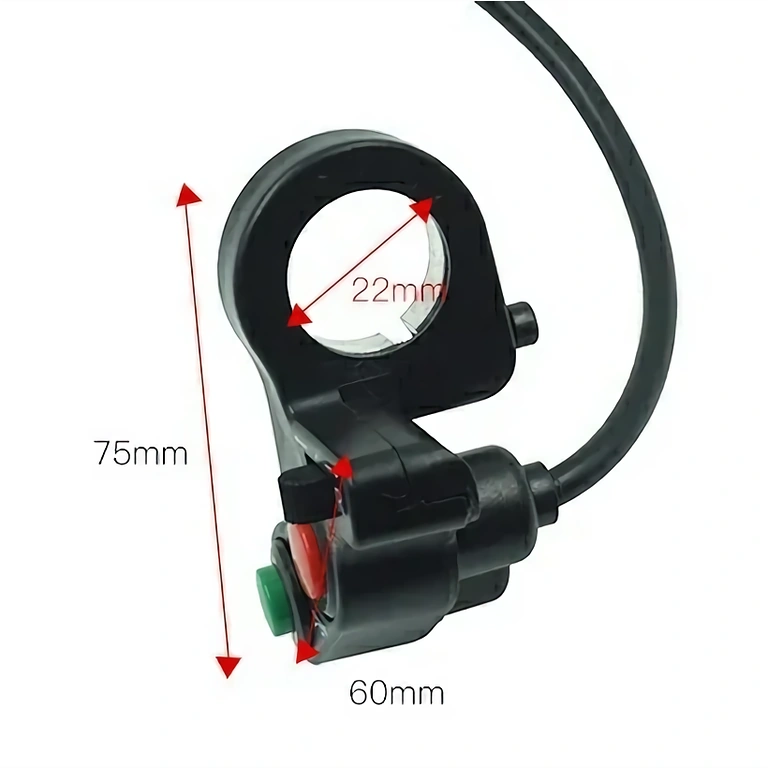 Hupe- und Lichtsteuerungsschalter Motorrad Elektrischer Schalter zur Aktivierung von Licht und Hupe am Motorrad
