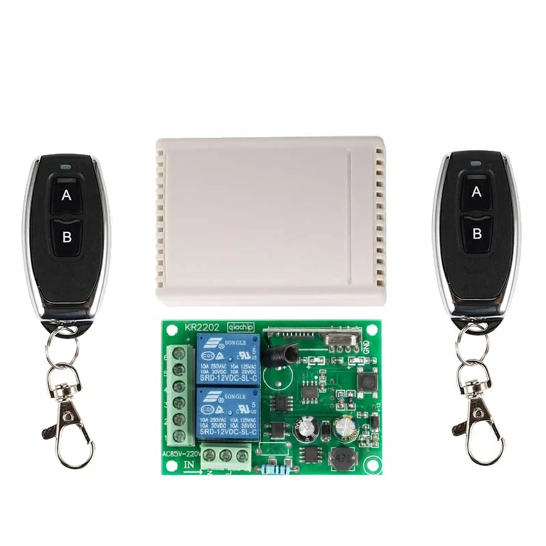 Doppel-Wireless-Schalter für Automatisierung 2-Relais-Modul 433MHz, ideal für DIY-Projekte