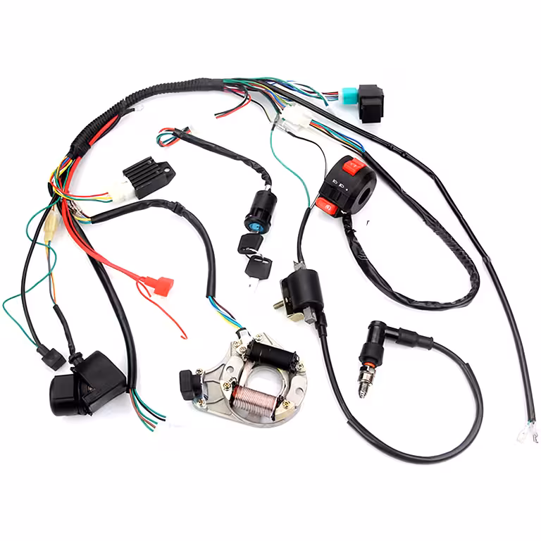 Komplette Elektroinstallation ATV 50cc–125cc – Kabelsatz + essentielle Teile