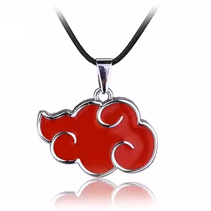 Naruto Cosplay Akatsuki Red Cloud Kette – Anime Otaku Sharingan Schmuck