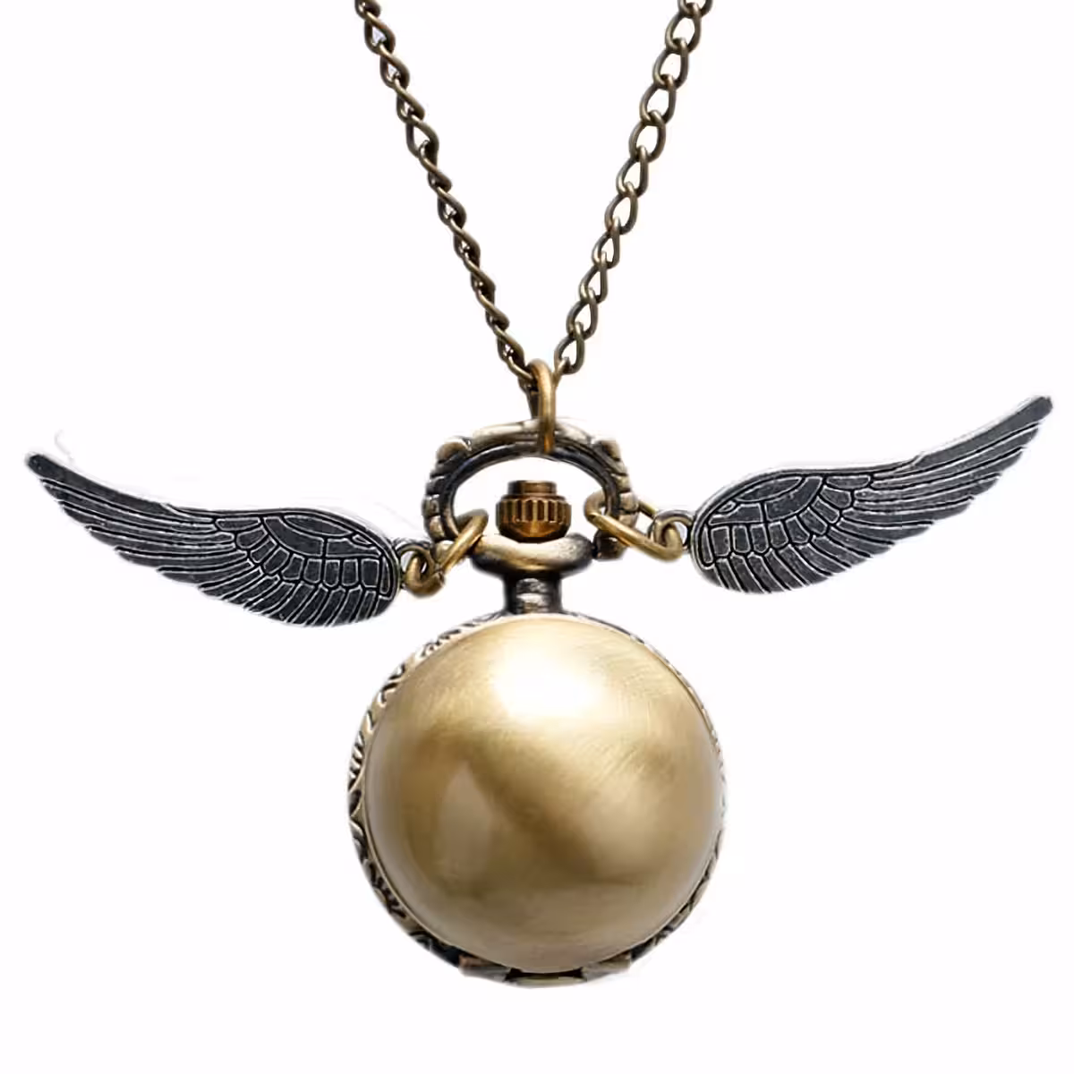 Offene Anhängeruhr mit sichtbaren Zahlen – Harry Potter Golden Snitch