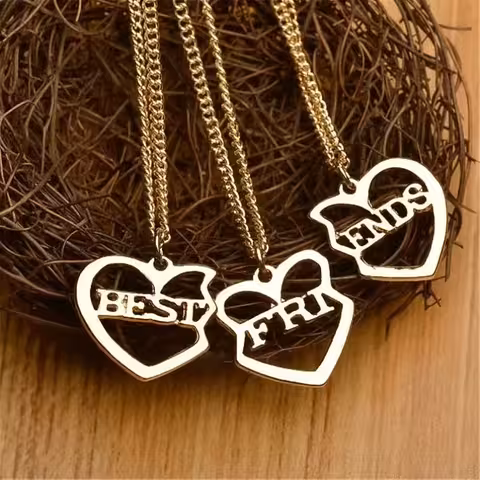 Set 3 Kinder-BFF-Ketten – 3-in-1 Best Friends Forever Kette