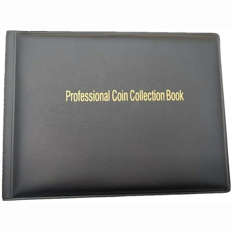 Kompaktes Münzsammleralbum Ordner mit Münzfächern, ideal für Anfänger und fortgeschrittene Sammler