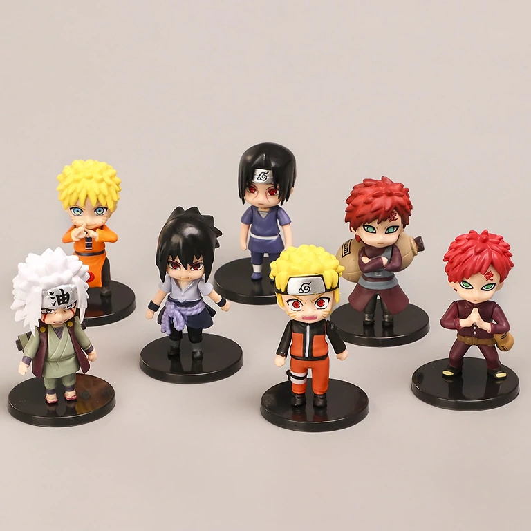 Paket mit 12 Naruto Shippuden Figuren in Box – ideal als Geschenk oder Sammlung