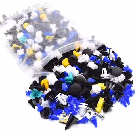 Set 500 universelle Klemmen für Auto – Kunststoff & Metall