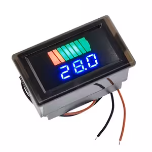 Batteriezustandsanzeige 12V 24V 48V 60V 72V – LED-Voltmeter für Auto, Motorrad, Fahrrad, E-Scooter