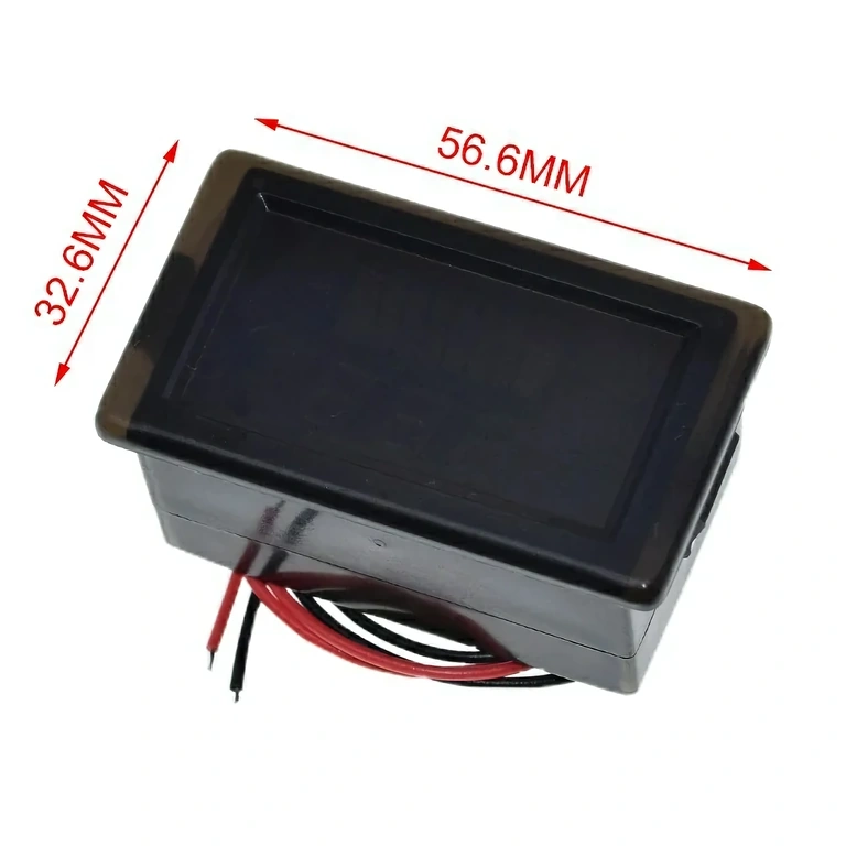 Wasserdichtes Volt-Meter für Batterien 12V-72V Spannungsanzeige für Auto, Motorrad, Fahrrad, Roller – wasserdicht und kompakt