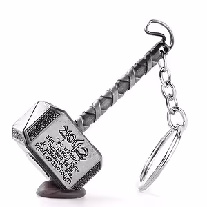 Thor Hammer Schlüsselanhänger – Mjolnir Anhänger, legendärer Hammer des Donnergottes