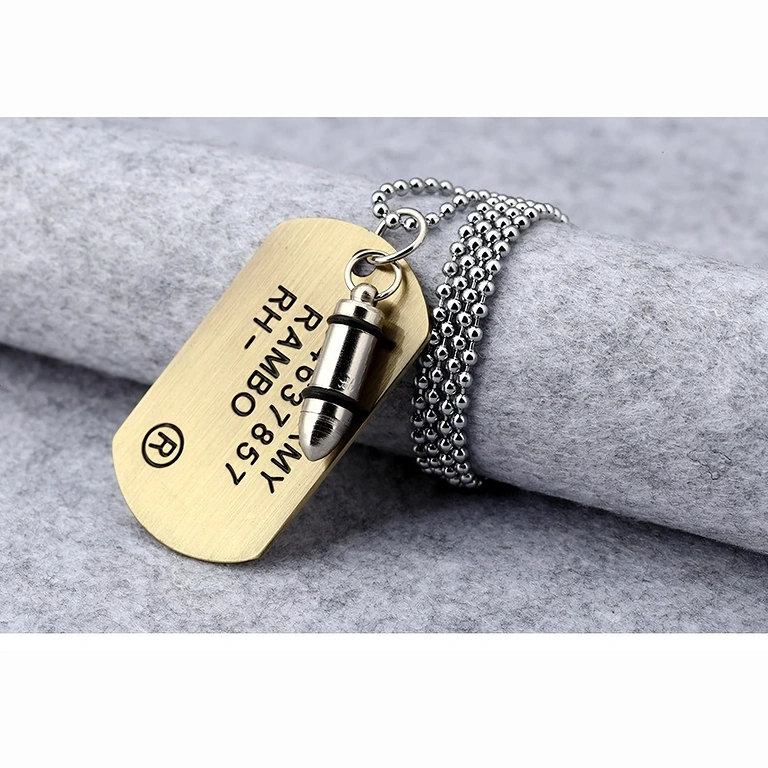 Edelstahl Dog Tag Dog Tag Platte aus Edelstahl, professionelles und langlebiges Aussehen