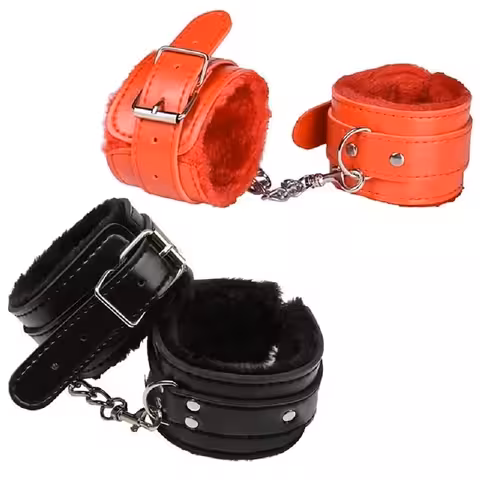 BDSM Handschellen mit Kette und weichem Plüsch – komfortables und professionelles Erotik-Zubehör