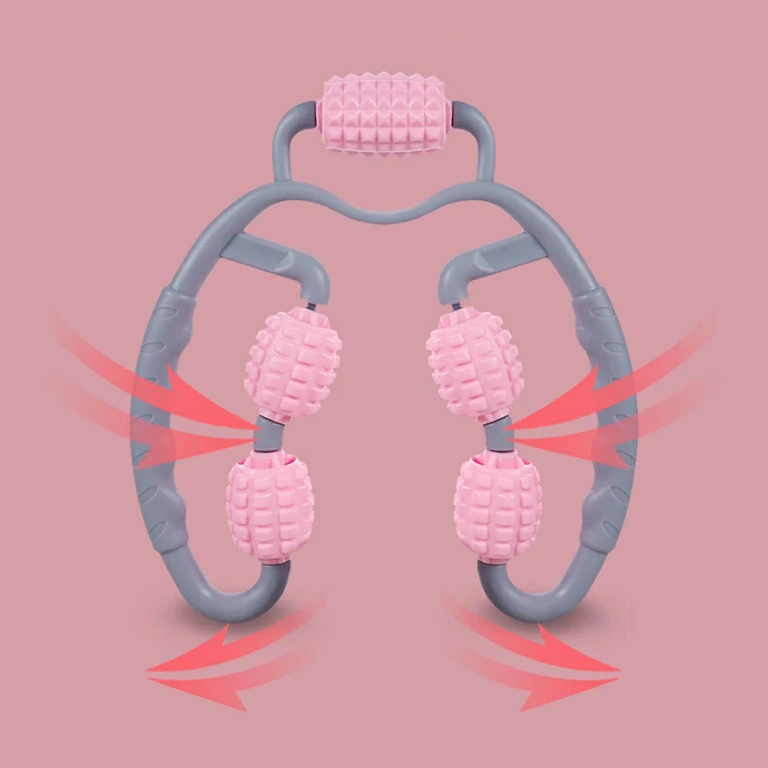 Anti-Cellulite- und Muskelmassagegerät mit Silikonrollen für Haut und Muskeln